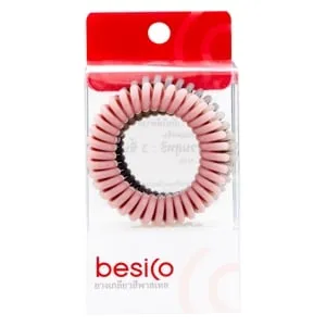 เบสิโค ยางเกลียวพาสเทล แพ็ค 3