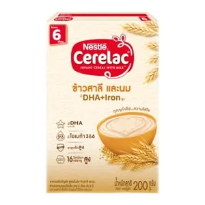 ซีรีแล็ค อินแฟนท์ อาหารเสริมธัญพืช สูตรเริ่มต้น ข้าวสาลี และนม 200 ก.