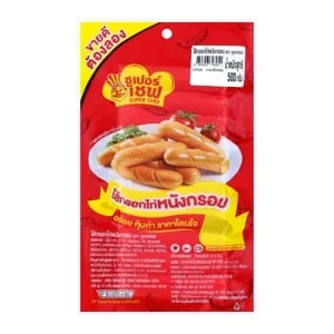ซูเปอร์เชฟ ไส้กรอกไก่หนังกรอบ 500 ก.