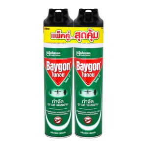 ไบกอน สเปรย์กำจัดยุง มด แมลงสาบ 600 มล. แพ็คคู่