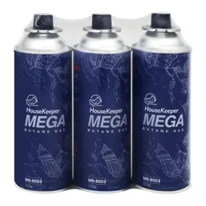 เฮ้าส์คีปเปอร์ แก๊สกระป๋องเมก้า 220 ก. แพ็ค 3 ชิ้น