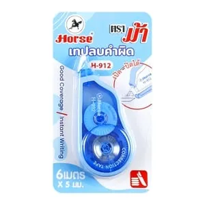 ตราม้า เทปลบคำผิด รุ่น H-912 คละสี